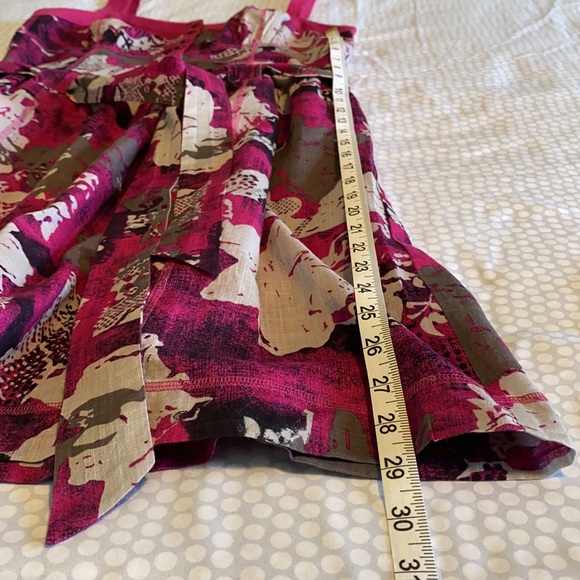 DNKY Jeans Flower Sun Dress Lined Drawstring Belt - Picture 8 of 12